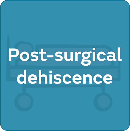 Post-surgical dehicence